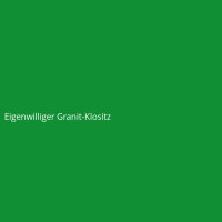 Eigenwilliger Granit-Klositz