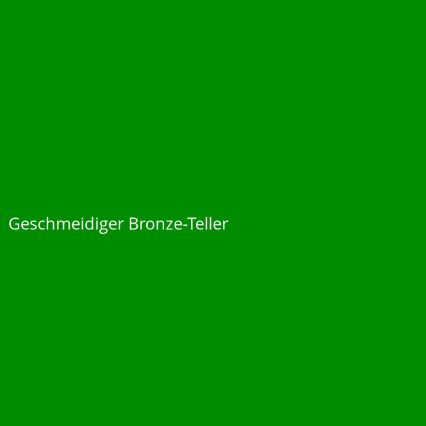 Geschmeidiger Bronze-Teller