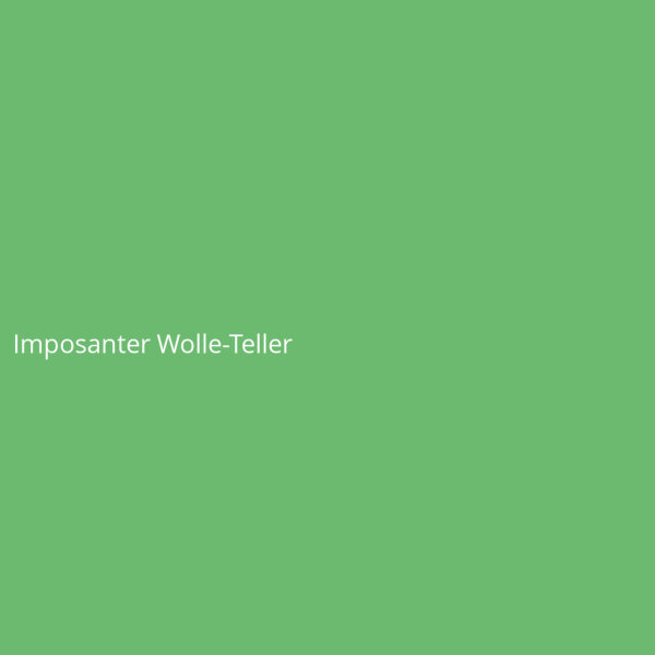 Imposanter Wolle-Teller