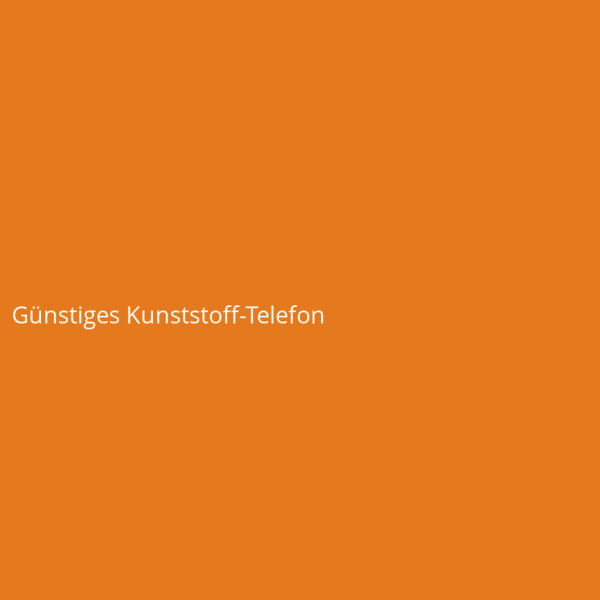 Günstiges Kunststoff-Telefon