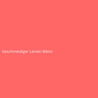 Geschmeidiger Leinen-Bikini