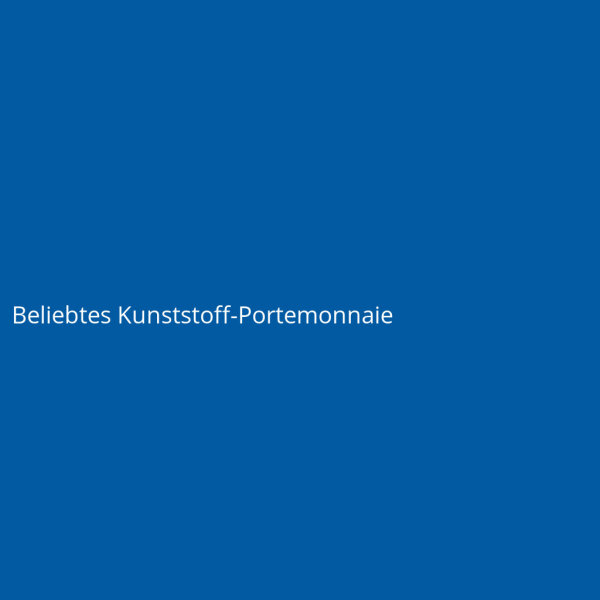 Beliebtes Kunststoff-Portemonnaie