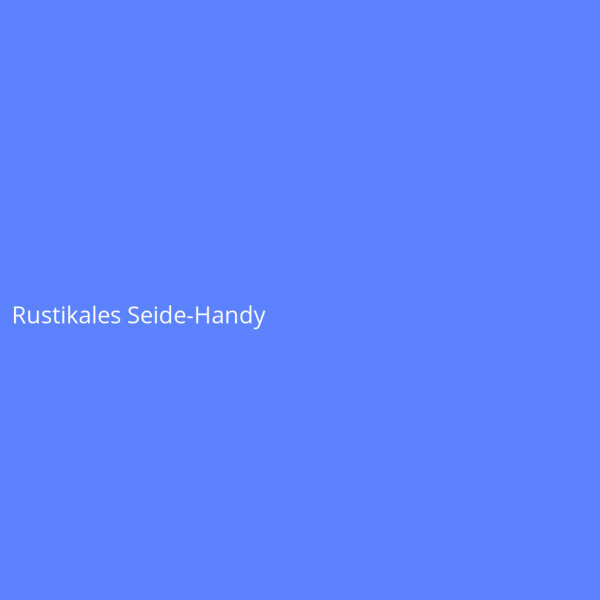 Rustikales Seide-Handy