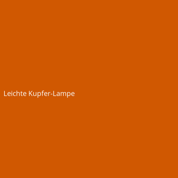 Leichte Kupfer-Lampe