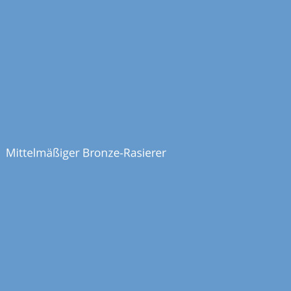 Mittelmäßiger Bronze-Rasierer