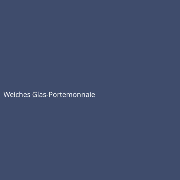 Weiches Glas-Portemonnaie