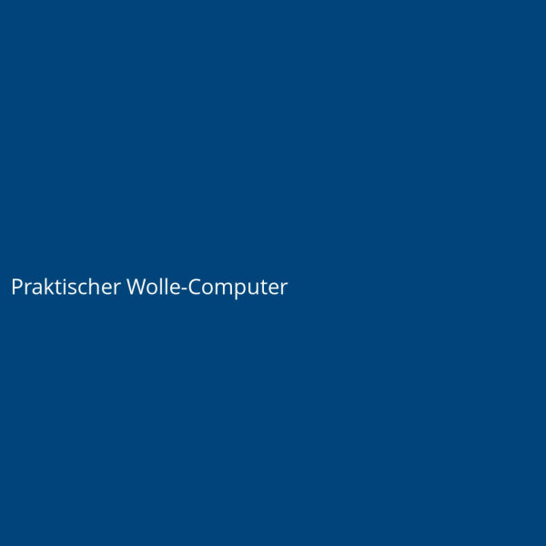 Praktischer Wolle-Computer